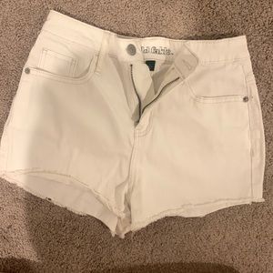 White high waisted shorts wild fable